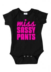 Miss Sassy Pants Baby Onesie