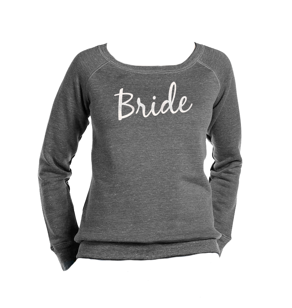 Bride Wide Neck Sweatshirt Designs From Jess The Original